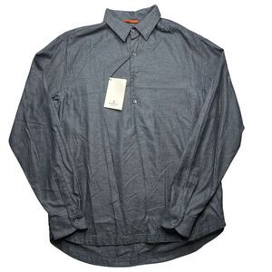 5-26 BARENA Men's Top 100% Cotton Gray Size 50 Medium